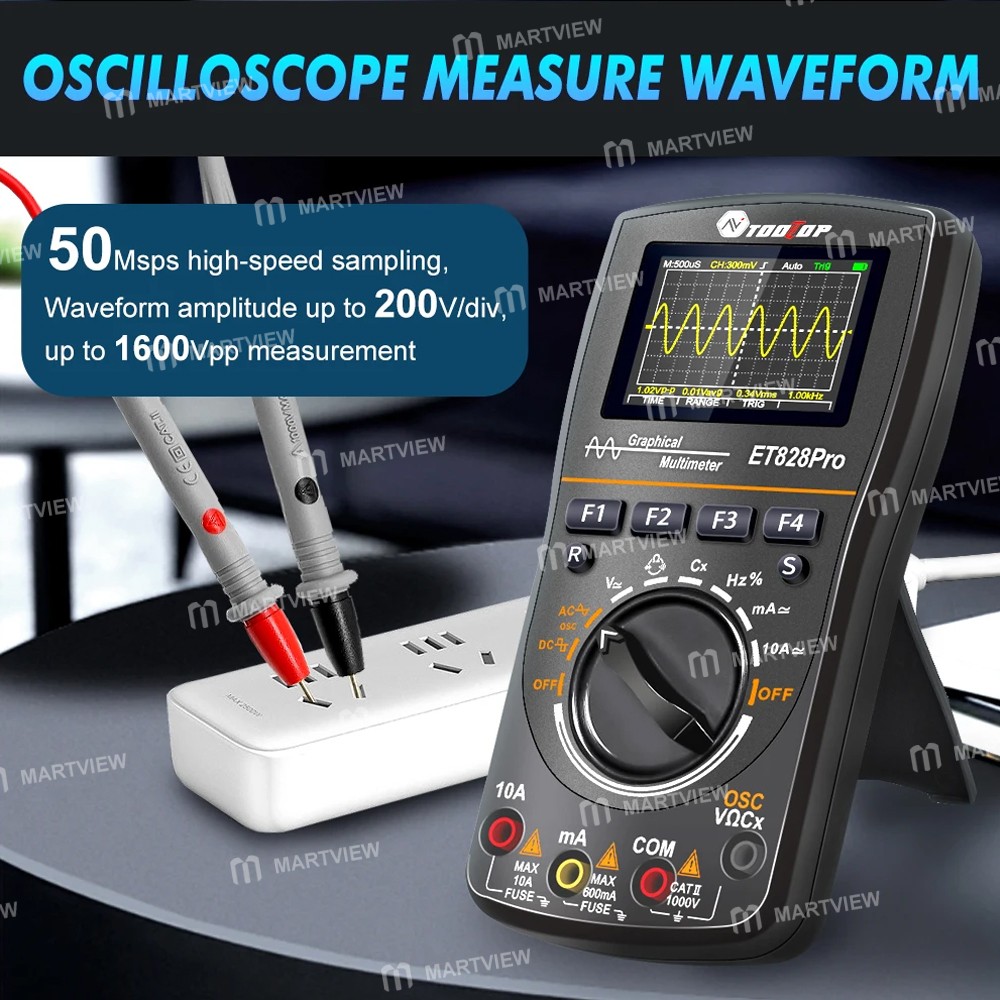 tooltop et828pro-2-in-1-digital-graphical-oscilloscope-multimeter-supports-waveform-storage-14