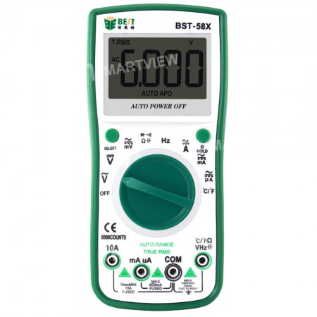 BEST BST-58X 6000 Count Multifunction Auto Range Digital Multimeter