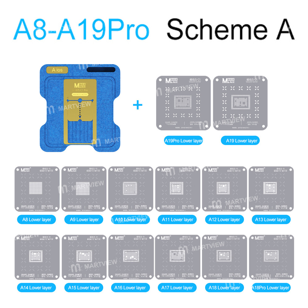 maant c1pro-magnetic-power-positioning-tin-planting-platform-set-for-apple-mtk-hisilicon-qualcomm-ex