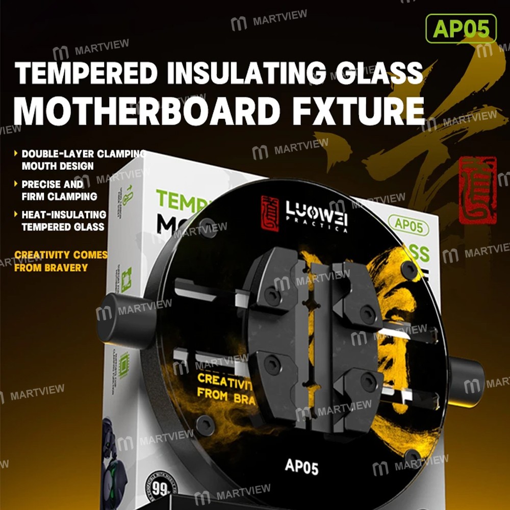 luowei lw-ap05-heat-insulating-ring-shaped-tempered-glass-motherboard-repair-fixture-5