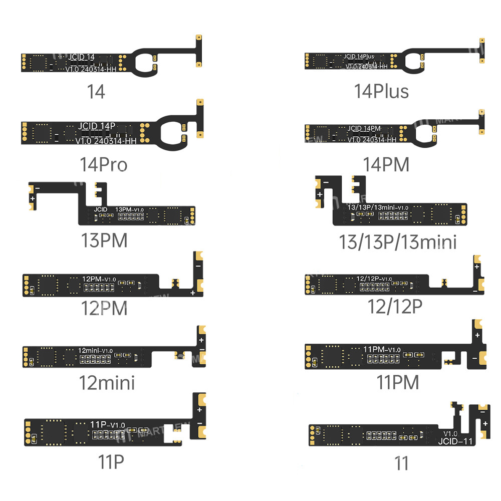 jcid iphone-11-to-14pro-max-built-in-integrated-battery-repair-row-cable-for-jc-v1se-programmer-2