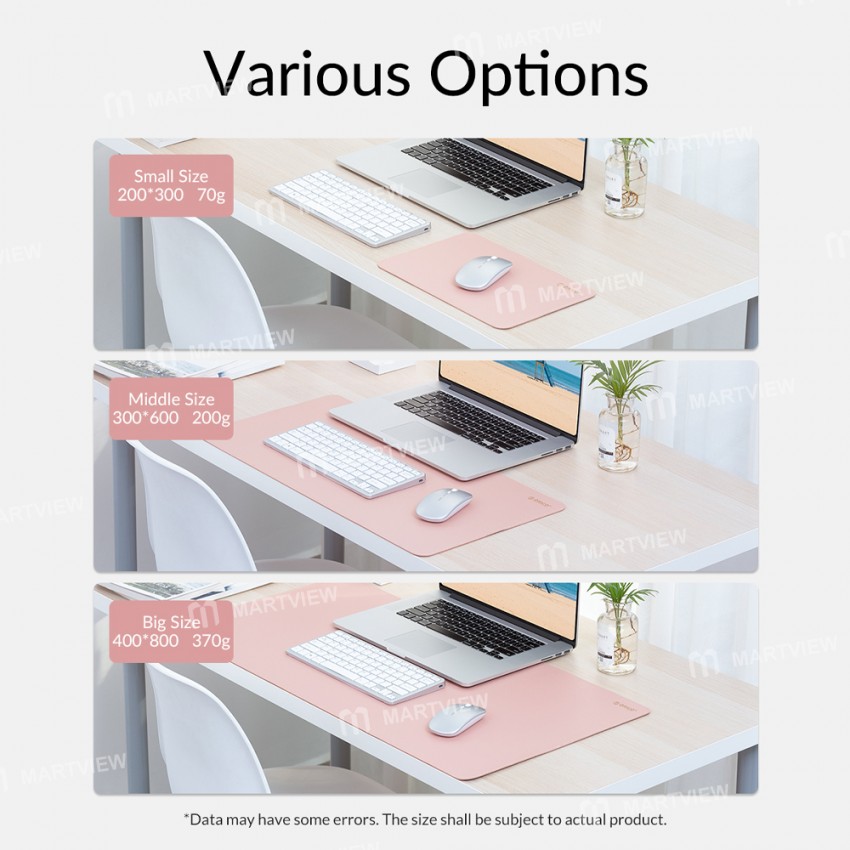 Orico Large Anti-slip Natural Cork Double-side Desk Mouse Pad for PC Laptop