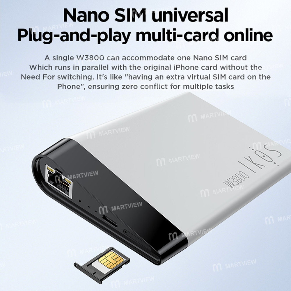 ikos w3800-4g-network-management-tool-for-managing-multiple-physical-sim-cards-supports-iphone-16
