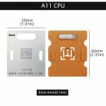 Kaisi Bottom Layer BGA Reballing Stencil Planting Tin Platform for Apple A10 to A14 CPU