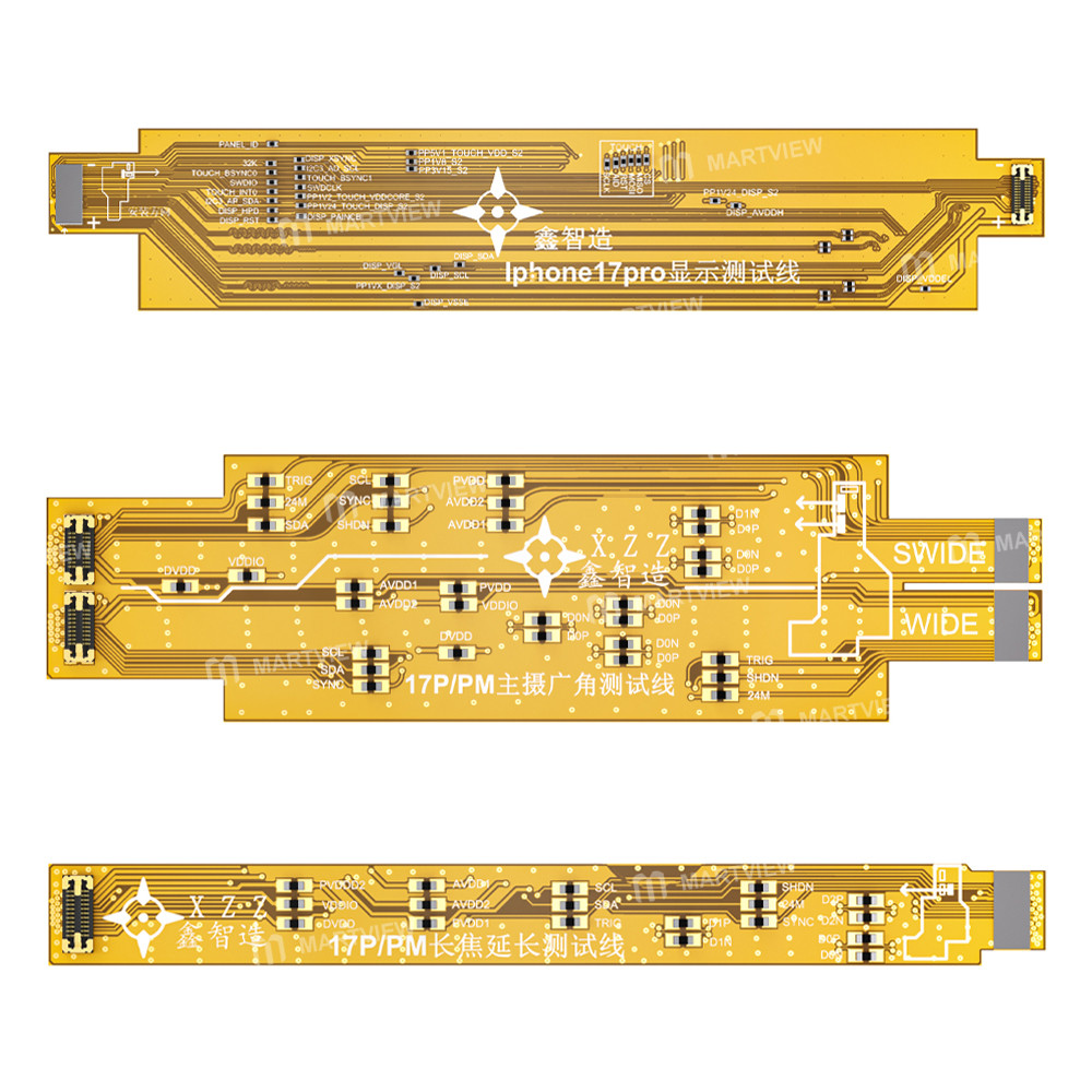 xzz display-telephoto-main-wide-angle-camera-testing-extension-flex-cable-for-iphone-17-pro-17pro-ma