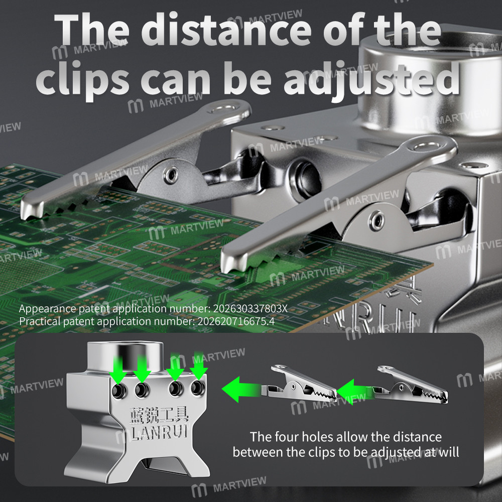 lanrui b17-bright-warcraft-king-metal-clamp-for-clamping-irregularly-shaped-motherboards-3