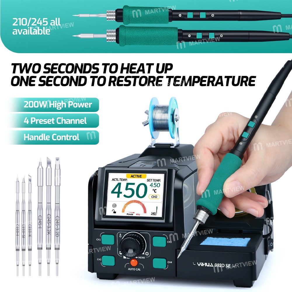 yihua 982d-se-high-power-c210-c245-color-screen-digital-display-precision-soldering-station-6
