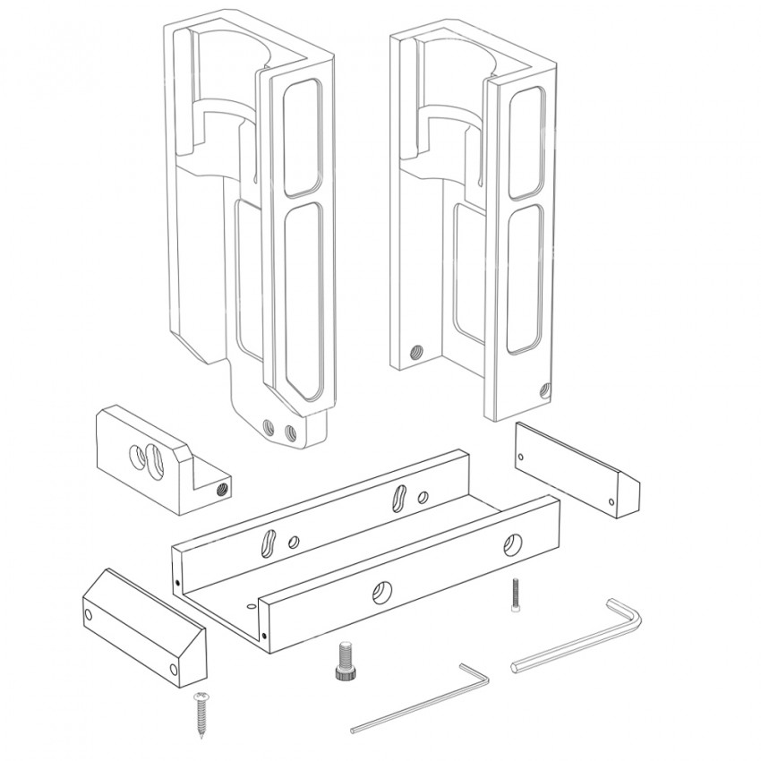 mega idea-adjustable-angle-double-station-intelligent-dormant-air-gun-holder-9