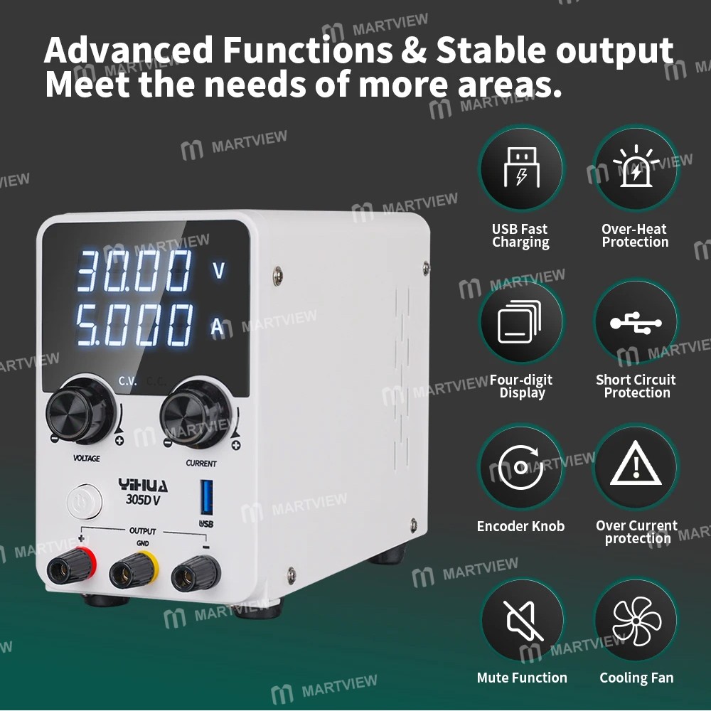 yihua 305d-v-30v-5a-adjustable-dc-voltage-and-current-regulated-switch-power-supply-8