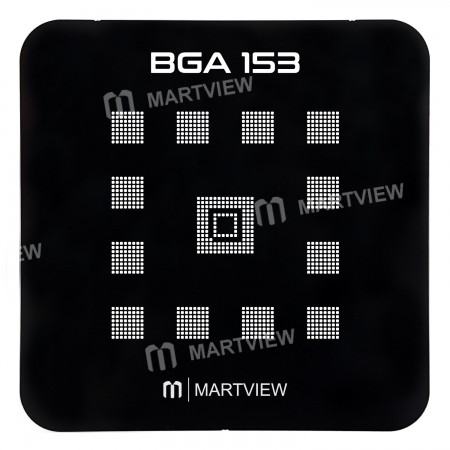 Martview EMMC / EMCP / UFS BGA153 Black Reballing Stencil Tin Net