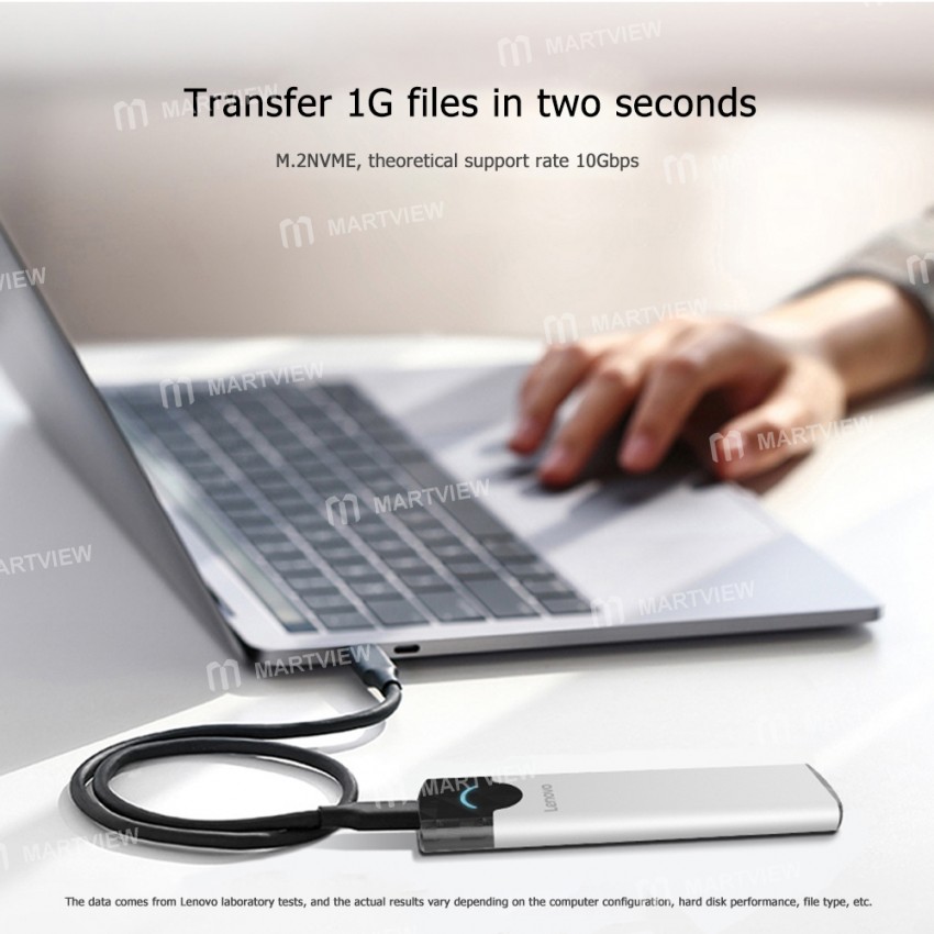 Lenovo M-01 / M-02 M.2 to USB 3.1 Gen 2 SSD Enclosure for NGFF SATA / NVMe PCI-E SSD