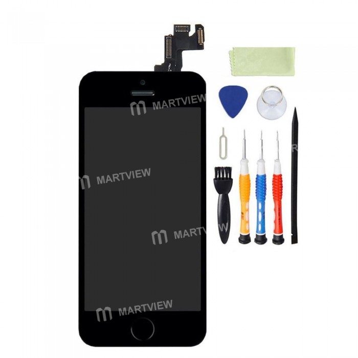 Replacement OEM iPhone 5s LCD – Black, includes home button