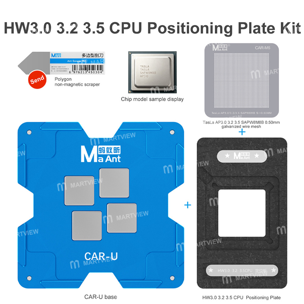 maant car-u-new-energy-vehicles-cpu-comprehensive-bga-reballing-stencil-tin-plating-platform-set-6
