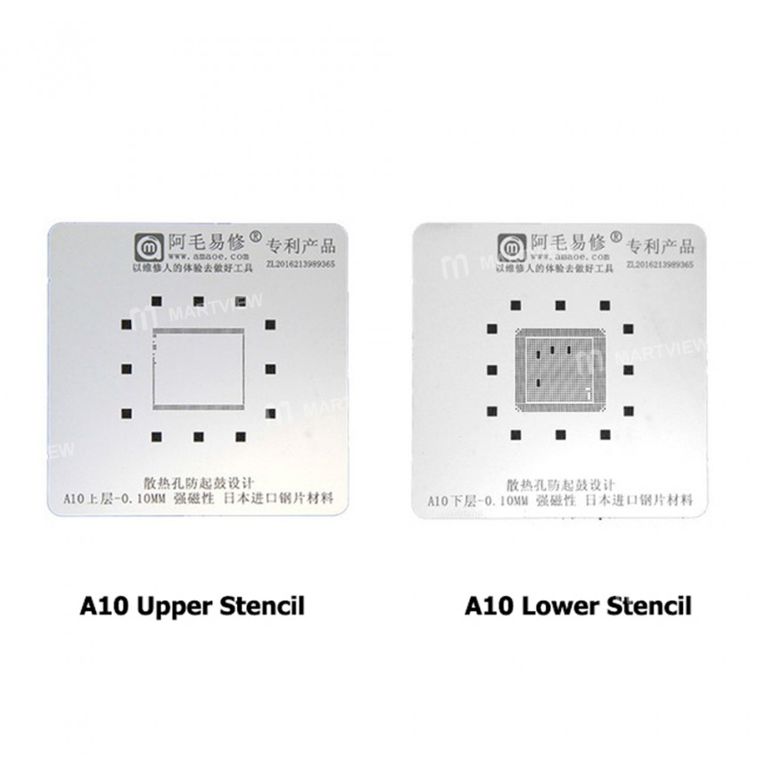 Amaoe A7 A8 A9 A10 A11 A12 A13 CPU Reballing Stencil Net Platform Positioning Plate Magnetic Holder