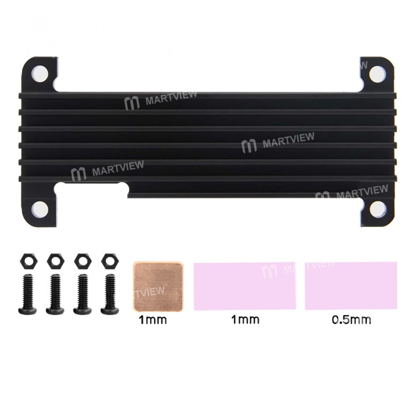 10mm Embedded Aluminum Heatsink for Raspberry Pi Zero / 2W