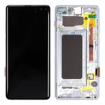 OLED LCD Display Touch Screen Digitizer Assembly with Frame Replacement for Samsung Galaxy S10 Plus