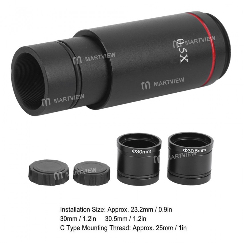 0.5X Times C-Mount Microscope Camera Adapter for AmScope CCD Interface Shrink Reduction Lens Microsc