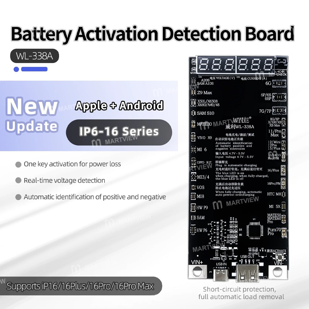 wylie wl-338a-battery-charge-activation-board-for-iphone-6-to-16pro-max-huawei-samsung-xiaomi-2