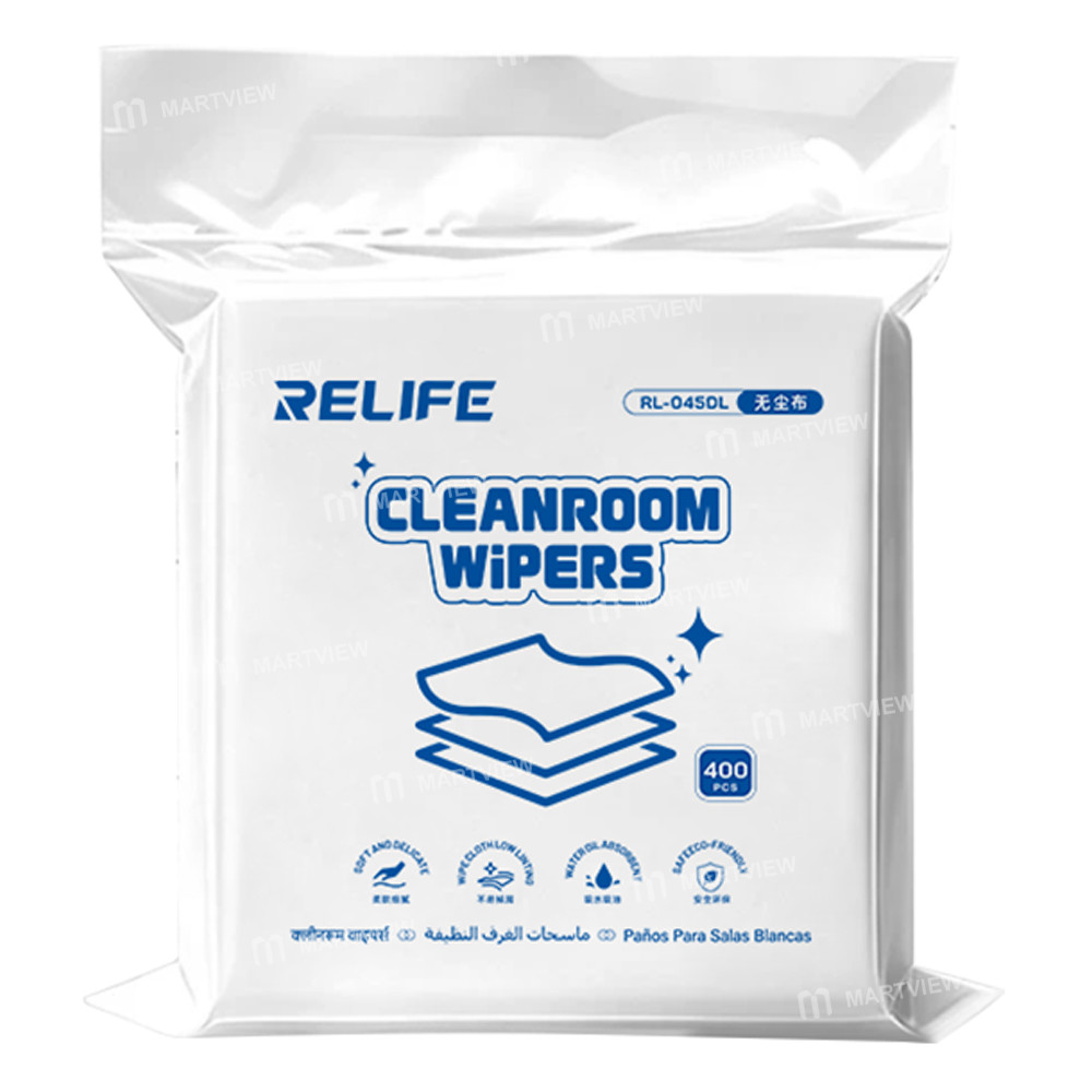 relife rl-045dl-ultra-fine-lint-free-cleaning-cloth-for-screen-lens-glasses-cleaning-400pcs-1