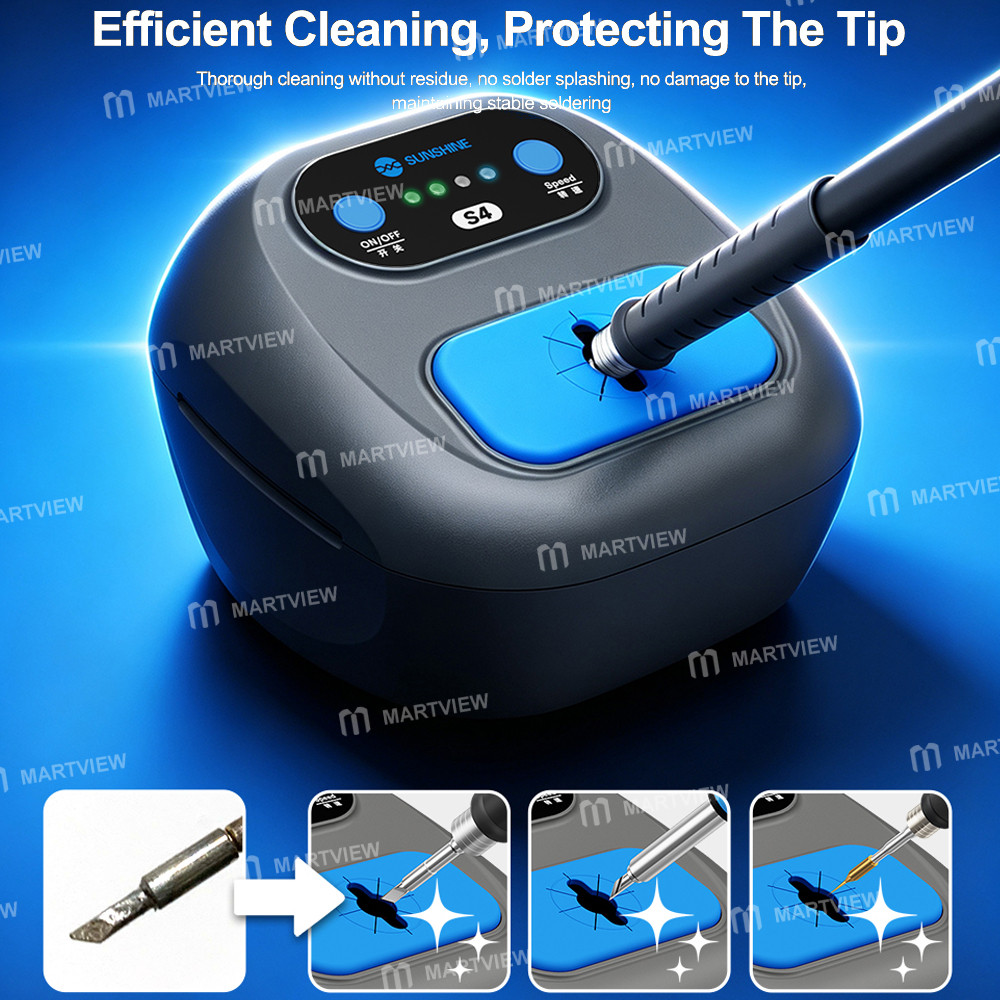 sunshine s4-adjustable-speed-automatic-soldering-iron-tip-cleaner-15