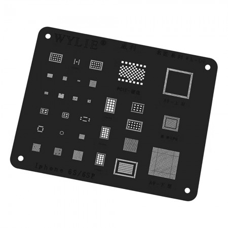 Wylie WL-09 Comprehensive BGA Reballing Stencil for iPhone 6S / 6SP Apple A9 CPU