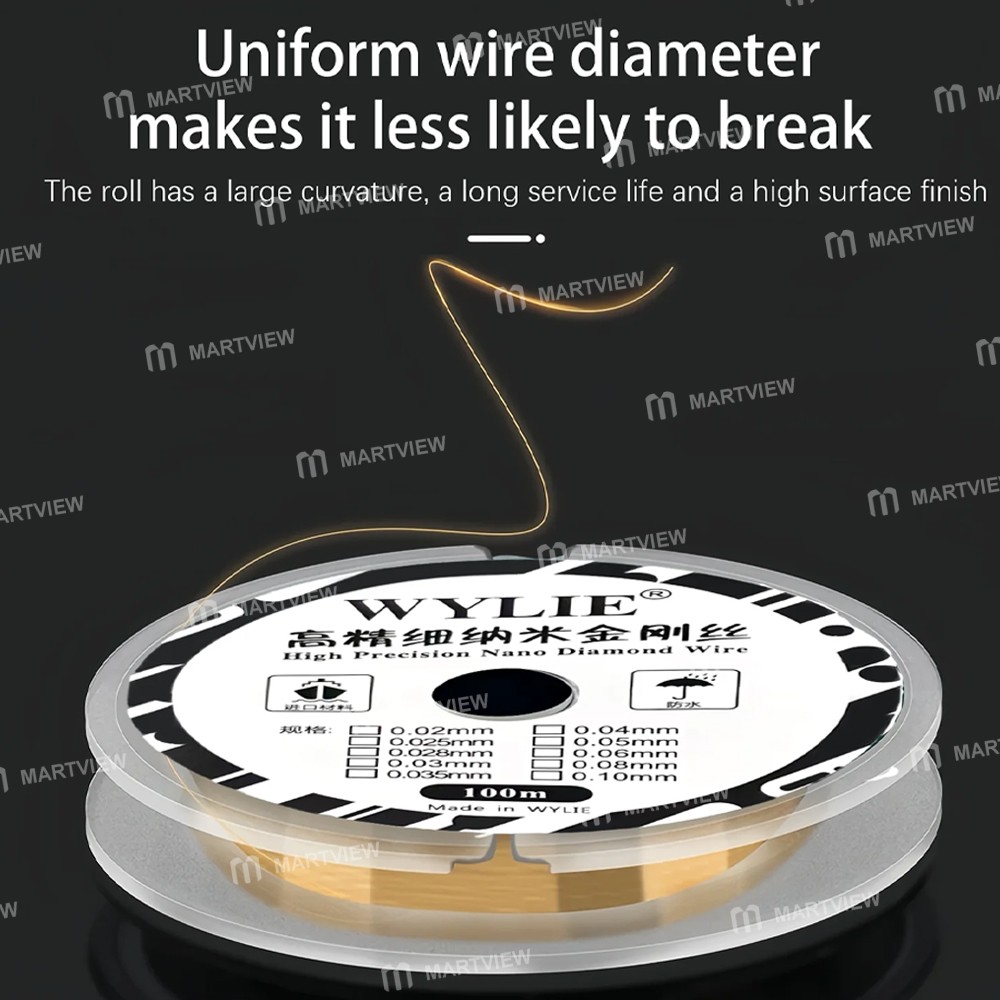 wylie 100m-high-hardness-special-nano-cutting-diamond-wire-for-screen-separation-8