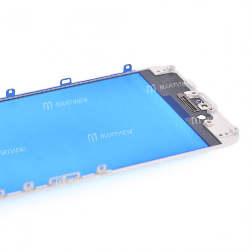 Replacement touch screen digitizer outer glass lens with bezel frame pre assembled for iPhone 6 whit