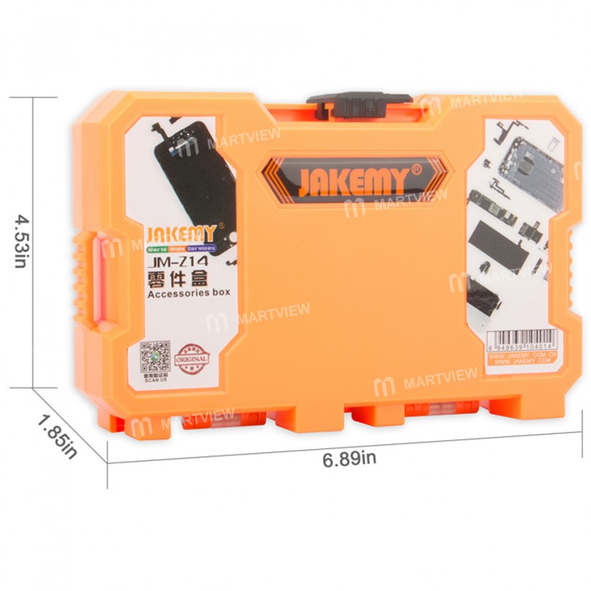 Jakemy JM-Z14 Adjustable Multifunctional Durable Plastic Parts Storage Box