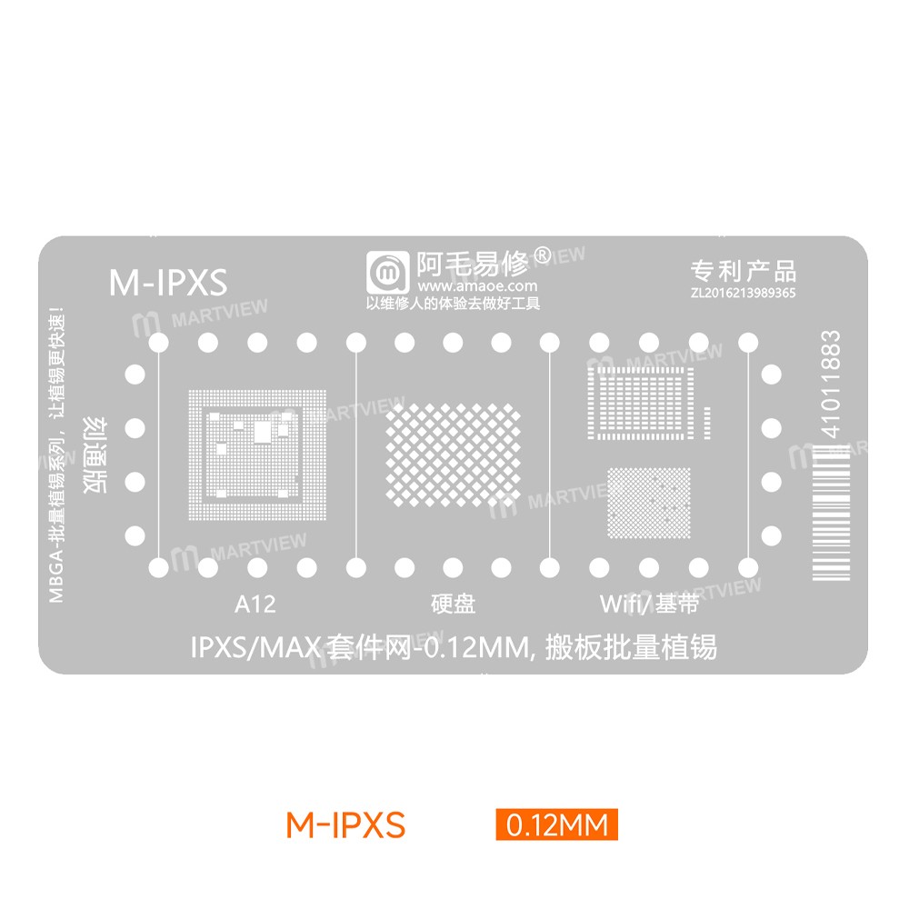 amaoe mbga-ip-cpu-hard-disk-wifi-baseband-bga-reballing-stencil-for-iphone-8-16pm-3