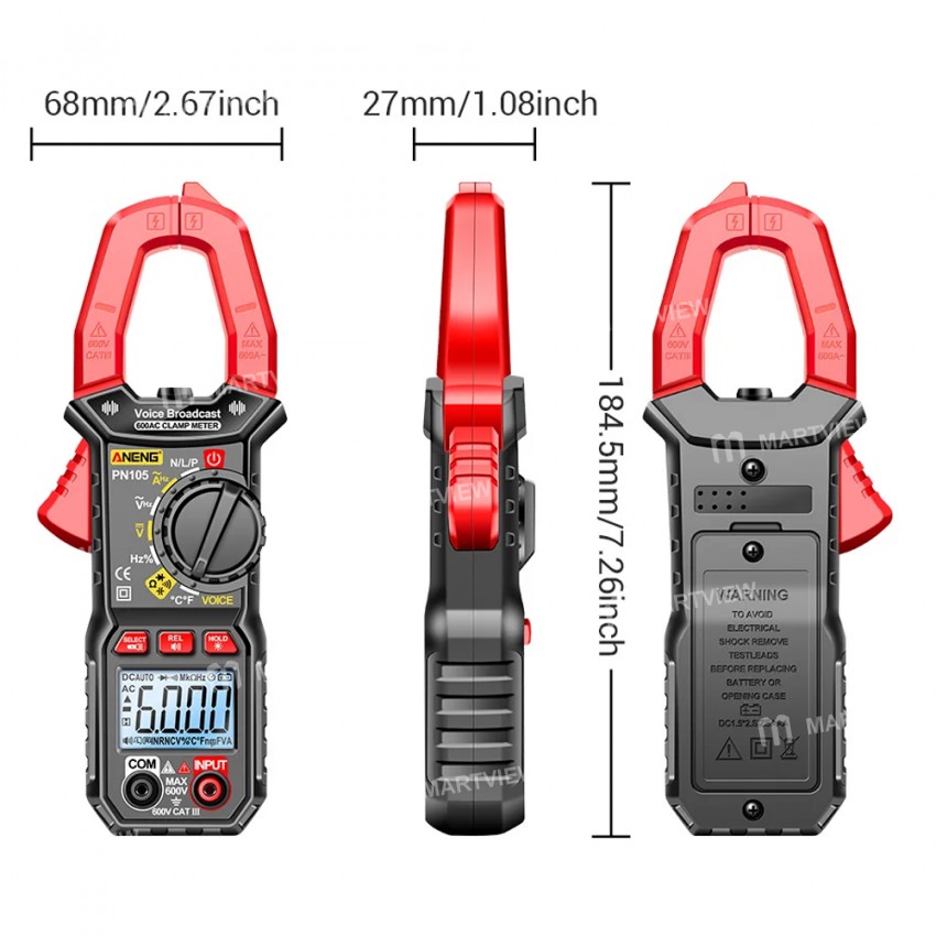 aneng pn105-600a-non-contact-voice-broadcast-clamp-multimeter-with-measure-temp-function-11