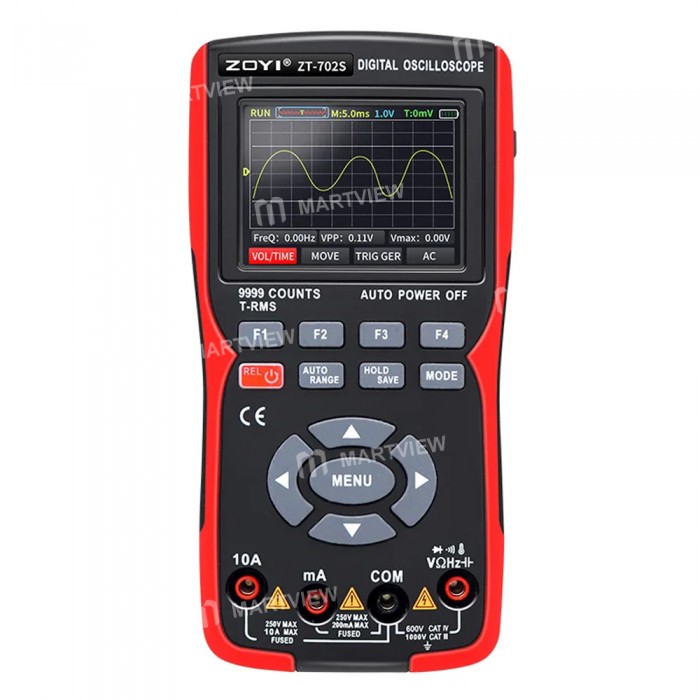 Zoyi ZT-702S 2-in-1 Digital Display 10MHz Data Storage