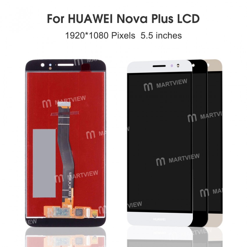 LCD Display Touch Screen Digitizer Assembly Replacement for Huawei Nova Plus - Gold