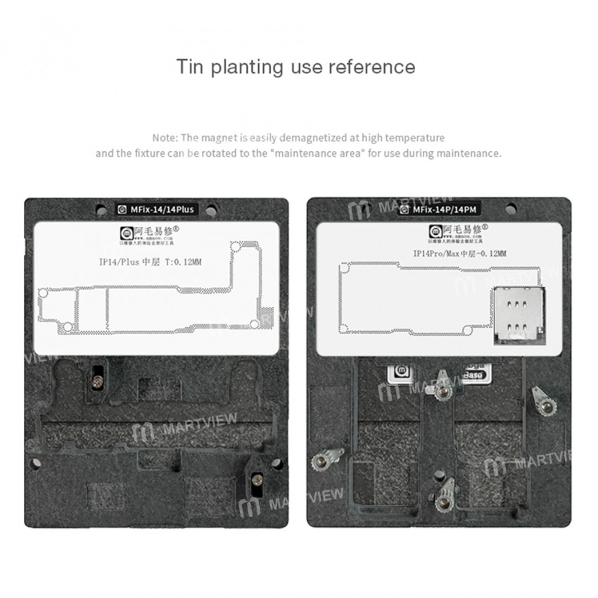 amaoe mfix-14-series-mbga-motherboard-middle-layer-bga-reballing-platform-for-iphone-14-series-7