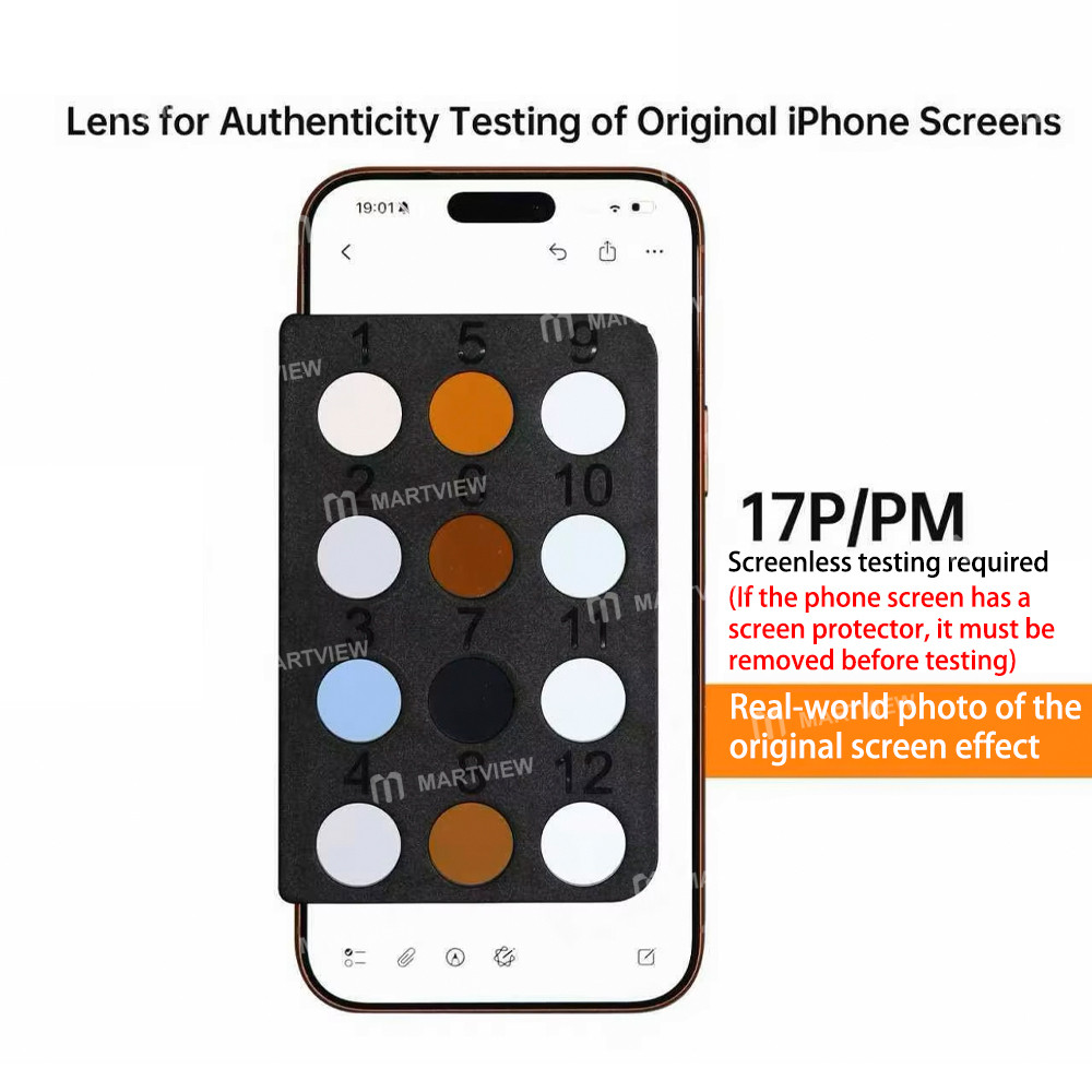 ycs mryang-lens-for-authenticity-testing-of-iphone-12-17pm-original-screen-8