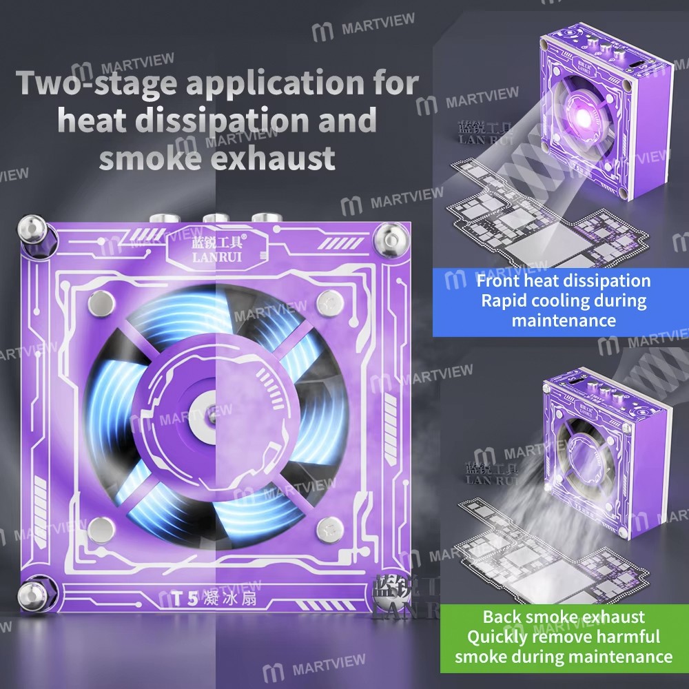 lanrui t5-2-in-1-3w-uv-curing-fast-heat-dissipation-ice-fan-4