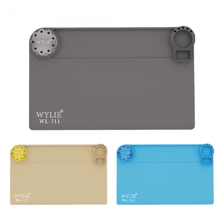 Wylie WL-711 Multifunctional Mobile Phone Repair Insulated Silicone Pad with Screwdriver Organiser