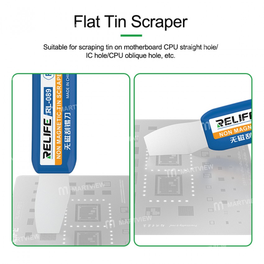 relife rl-089-multi-slope-non-magnetic-tin-scraper-set-for-motherboard-cpu-ic-10