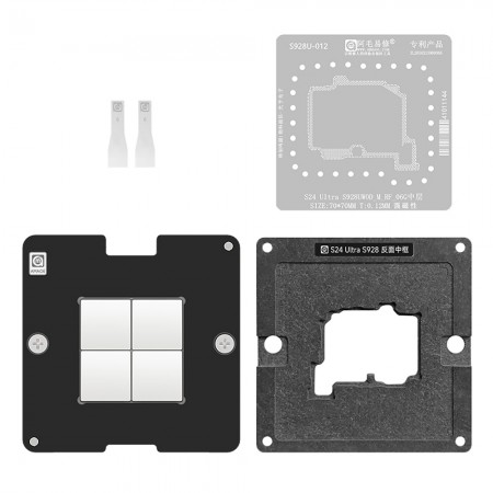 Amaoe Reverse Centre Frame BGA Reballing Stencil Platform Set for Samsung S24 Ultra S928U WOD_M_RF_06G