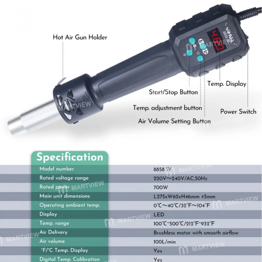 yihua 8858-iv-700w-temperature-adjustable-lcd-digital-hot-air-gun-6