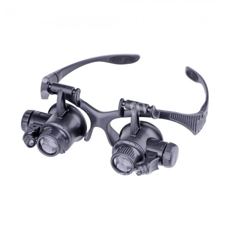 10X 15X 20X 25X Headband Magnifier With LED Light