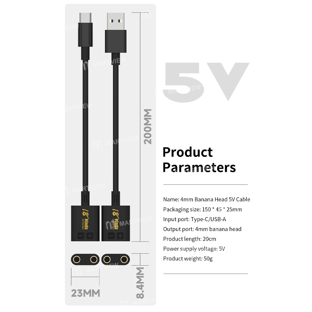 18 kinds-type-c-usb-a-to-5v-4mm-banana-plug-cable-for-mobile-phone-charging-testing-repair-6