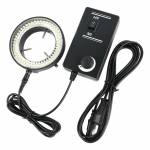 Adjustable 6500K 60 / 144 LED Ring Light Lamp for Industrial Stereo Trinocular Microscope