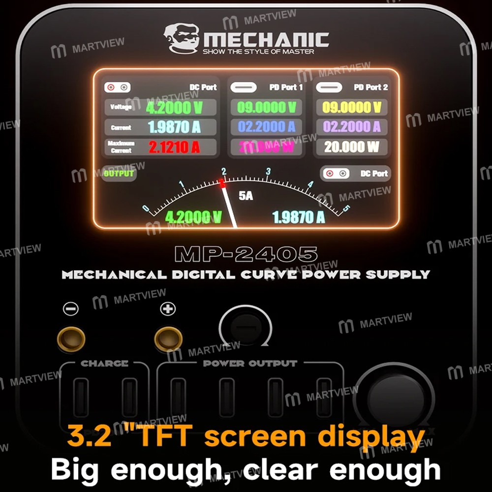 mechanic mp-2405-24v-5a-three-channel-digital-adjustable-linear-dc-power-supply-with-pointer-meter-6