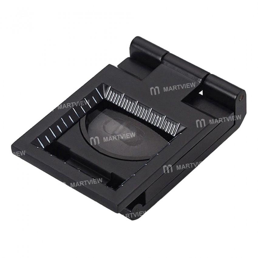 Portable 10X Handheld Zinc Alloy Foldable Magnifying Glass with 2 LED Lamp