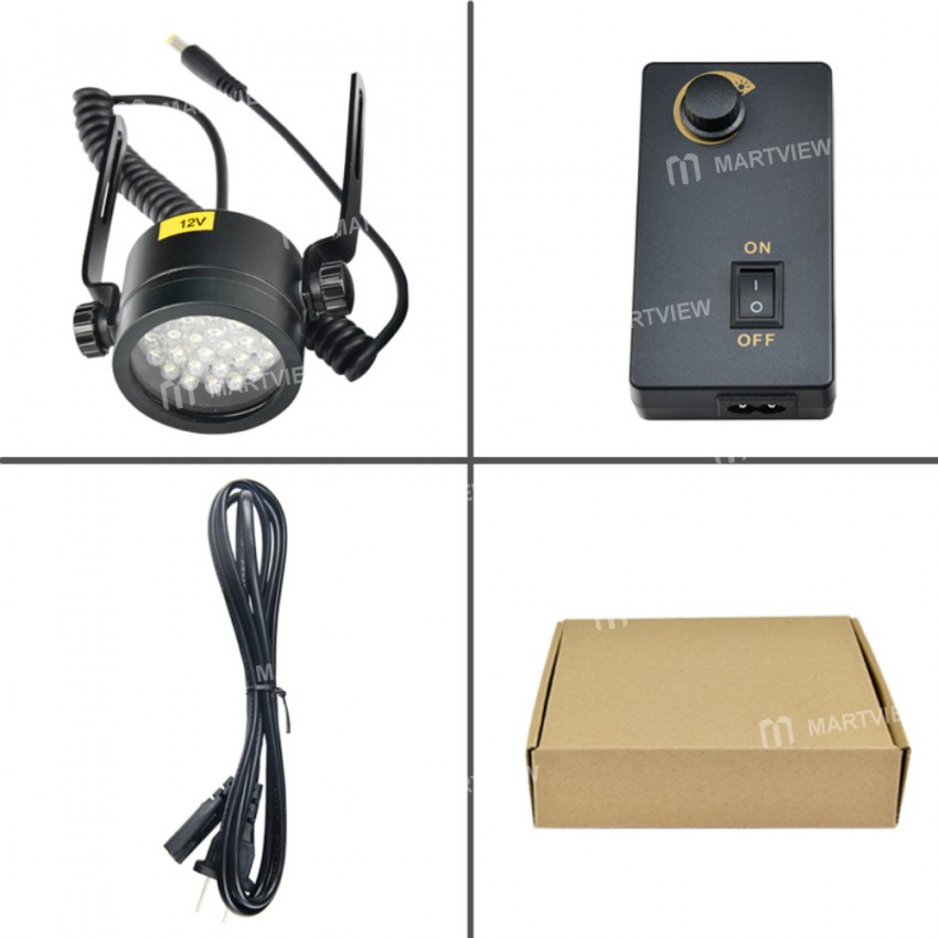 28LED Illuminant Adjustable Angle Brightness Oblique Light Source for Stereo Microscope