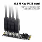 ASM1184E PH410 4-Port M.2 to PCI-E USB 3.0 Extender Riser Adapter Card for Mac os / Windows / Linux
