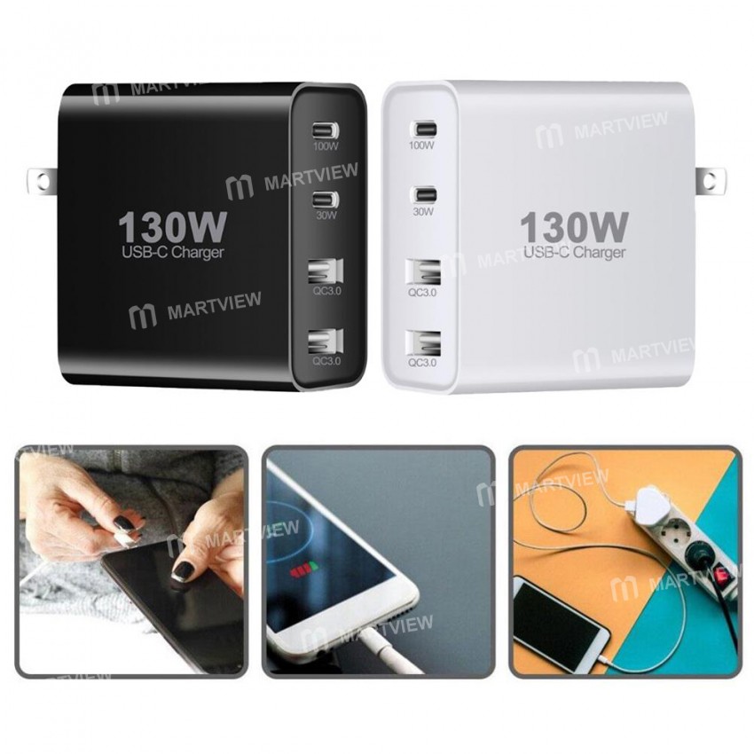 130w 4-ports-type-c-fast-charging-station-with-qc30-pd-charging-9