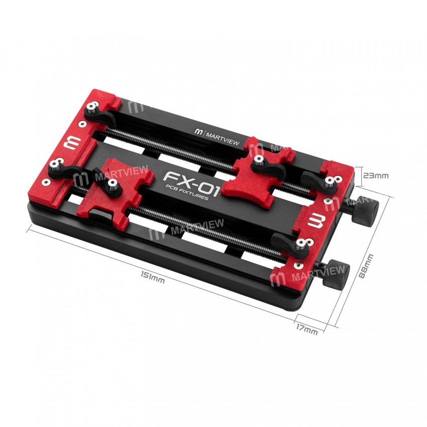 Martview FX-01 Multifunctional Dual Bearing Universal PCB Fixture with Press Buckle - Malaysia