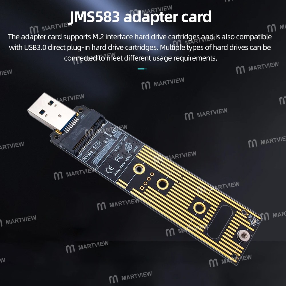 m2 nvme-to-usb-31-mobile-adapter-converter-card-support-m2-pci-e-key-m-interface-4