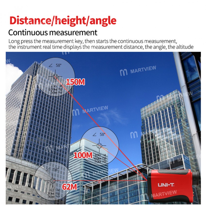 UNI-T LM600 Handheld Infrared Laser Rangefinder